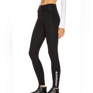 Burberry Black Side Logo Leggings in X-Small